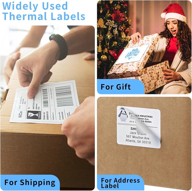 NefLaca Direct Thermal Label-Shipping Label 4x6- Thermal Printer Sticker 4"x6",Compatible with Rollo,Nelko,Zebra. MUNBYN Printer(Pack of 500 Labels) - Image 5